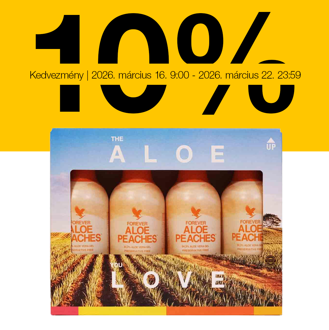 4 Pack Aloe Peaches -10% Promo